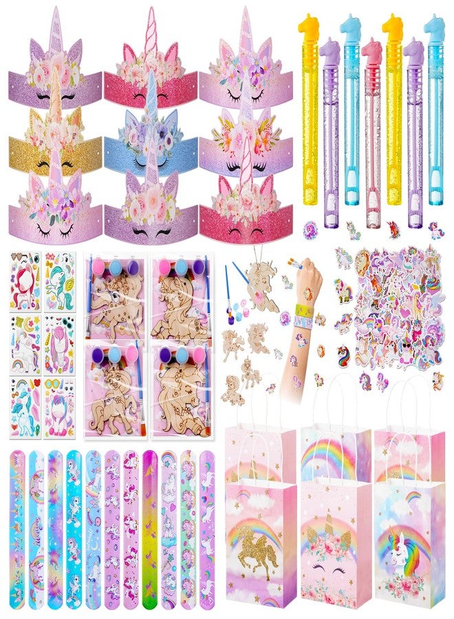 Vanblue Unicorn Party Favors Birthday Party Decorations Supplies for Girls,Goodie Bag Stuffers,Party Hats Princess Dress up Theme,Classroom Rewards Gifts Prizes Pinata Stuffers for Kids - Image 1